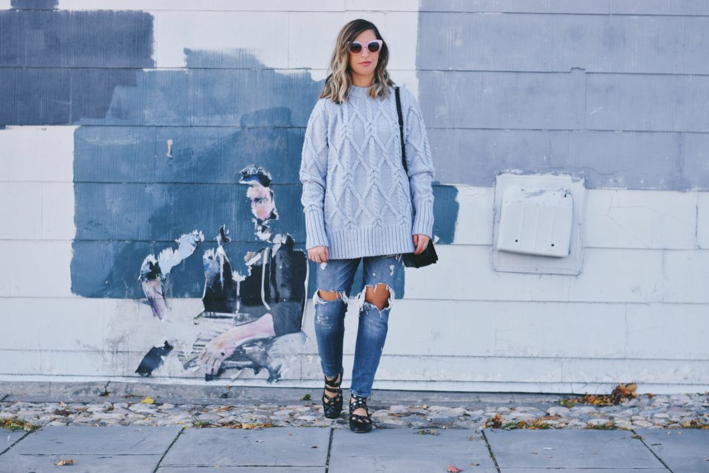 wearing pastels in the fall or winter