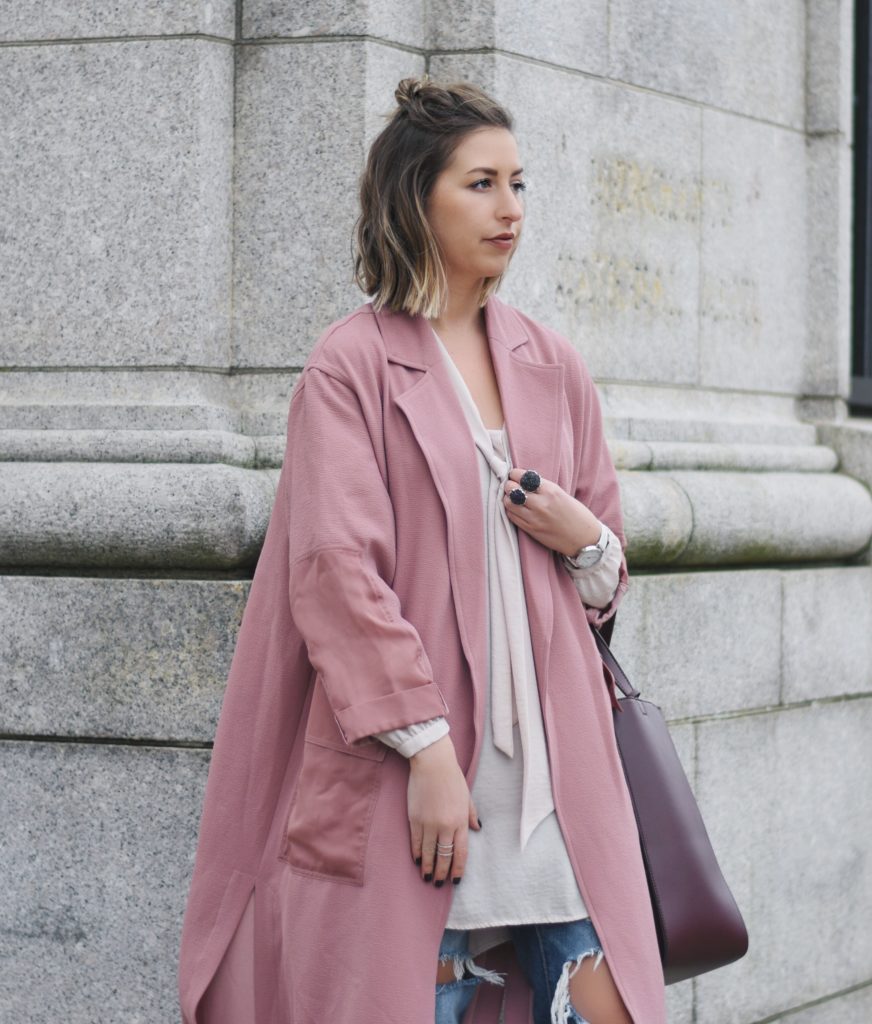 how to transition a duster coat into winter