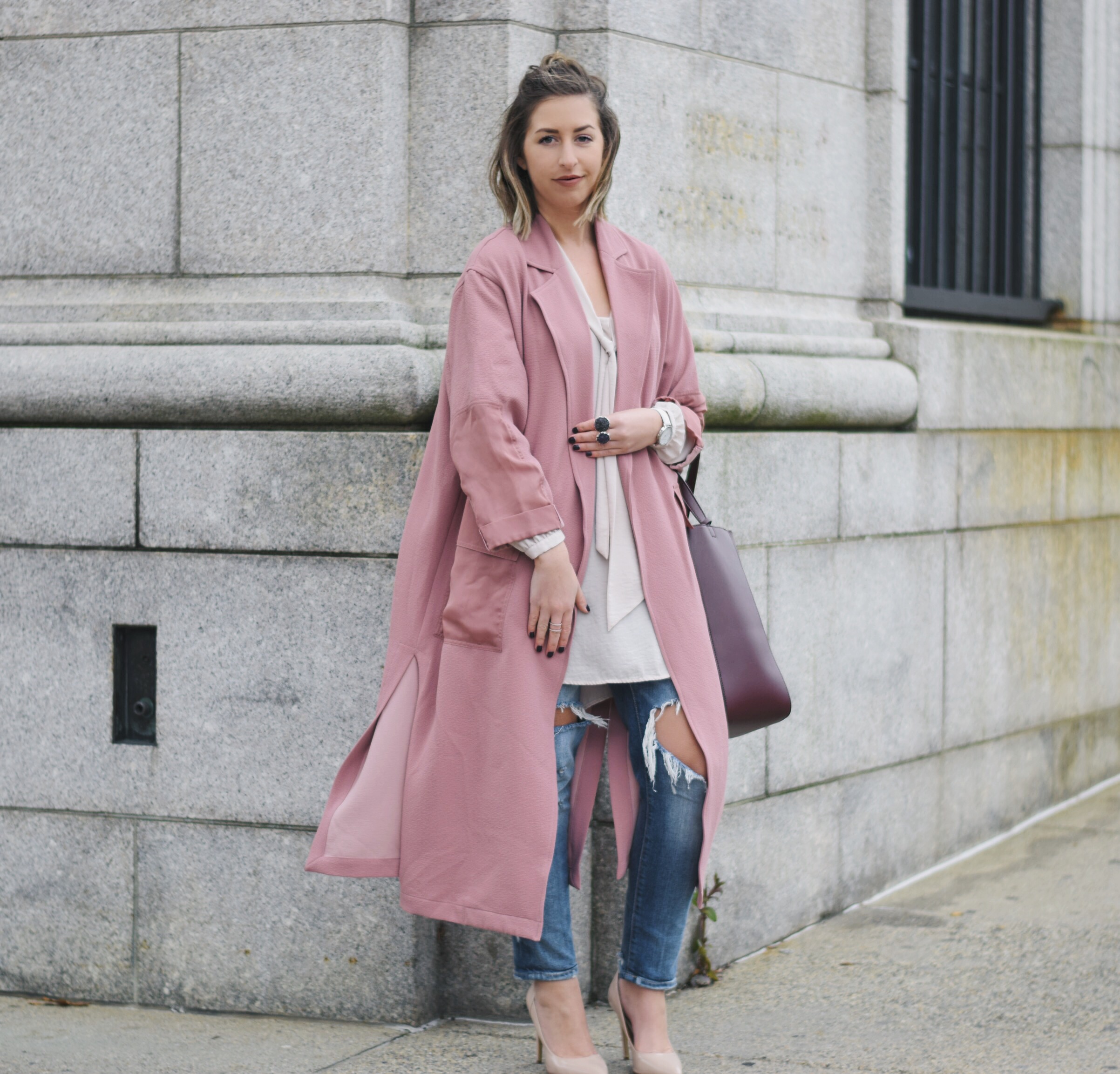 how to transition a duster coat into winter